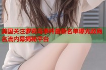 美国关注萝莉岛事件最新名单曝光政商名流内幕揭秘平台