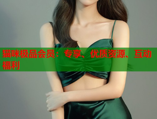 猫咪极品会员:专享、优质资源、互动福利 第1张 猫咪极品会员:专享、优质资源、互动福利 第1张