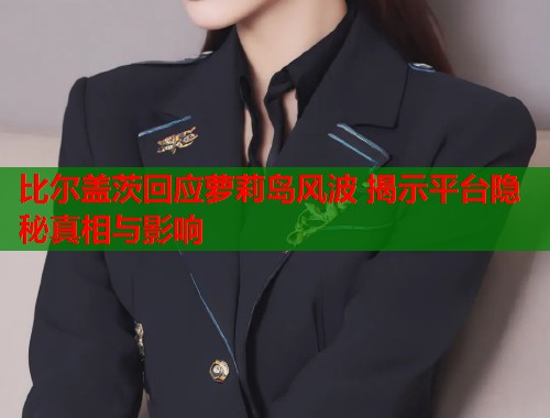 比尔盖茨回应萝莉岛风波 揭示平台隐秘真相与影响  第1张